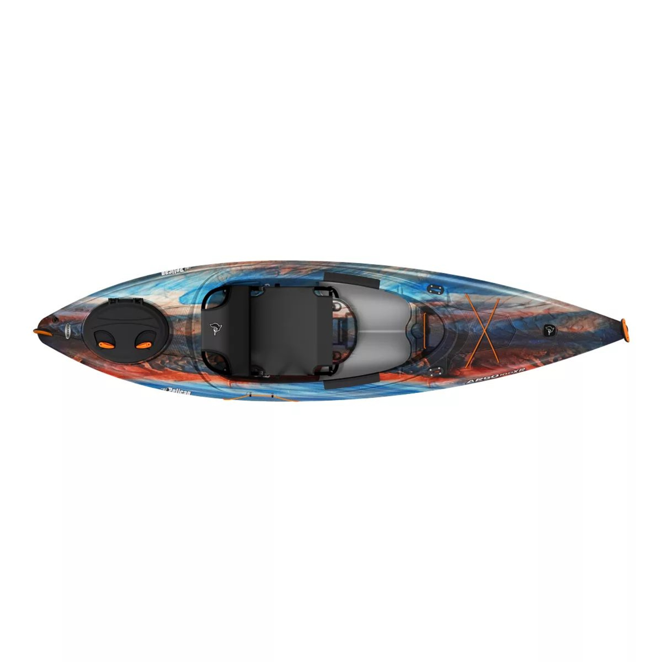 Pelican Argo 100XR Sit-in Kayak Overhead_Flat