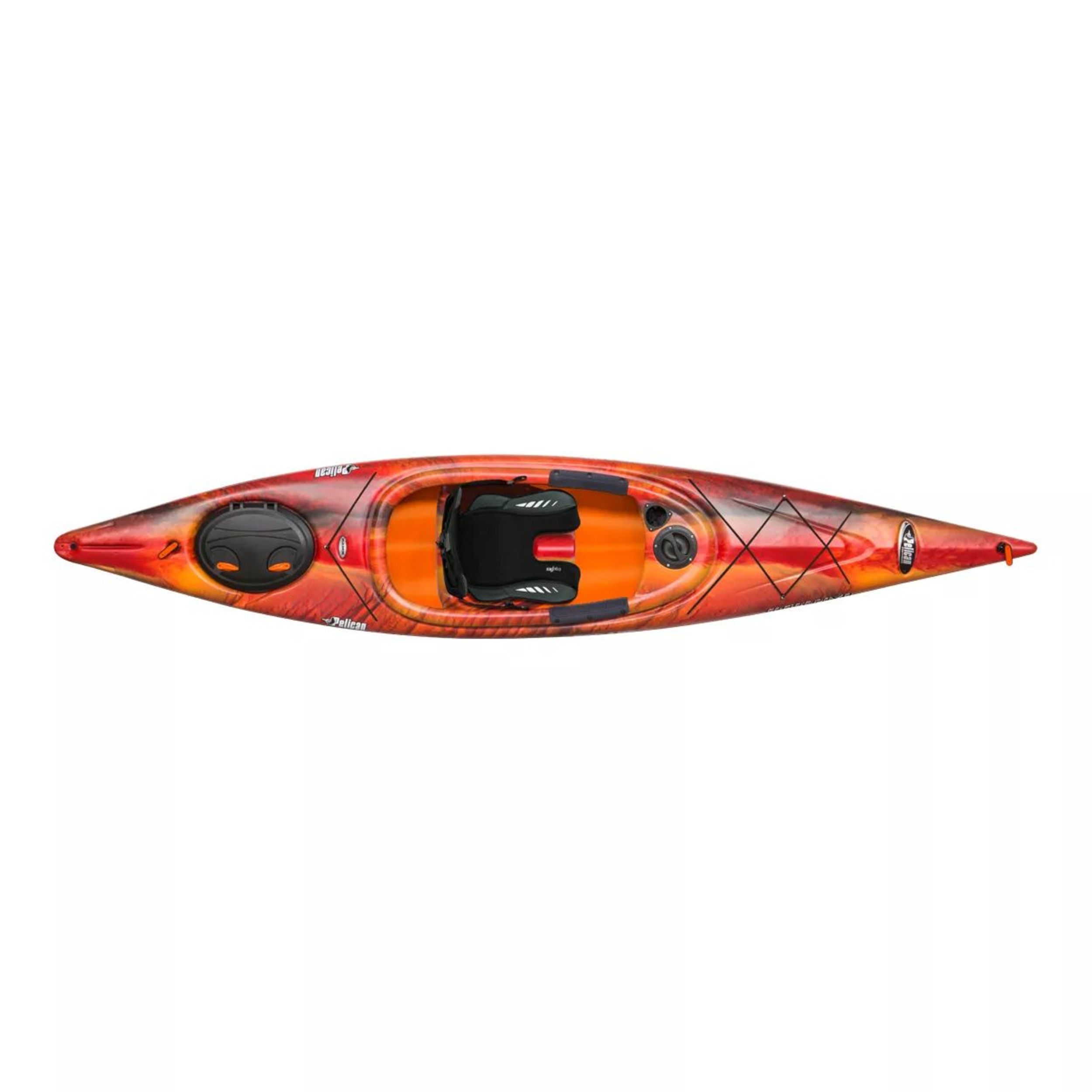 Pelican Sprint 120XR Kayak Overhead_Flat