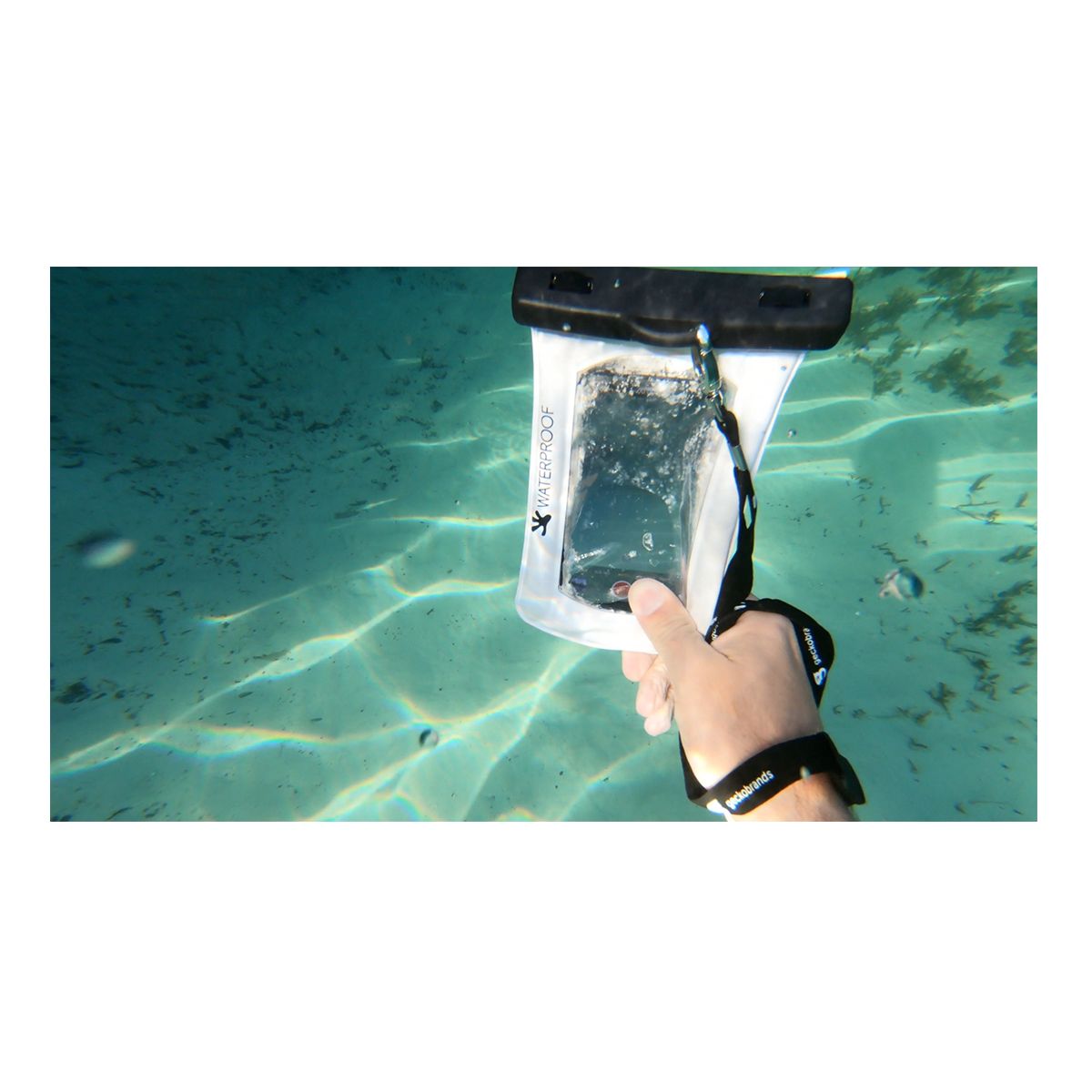 Gecko Float Phone Dry Bag Front_Flat