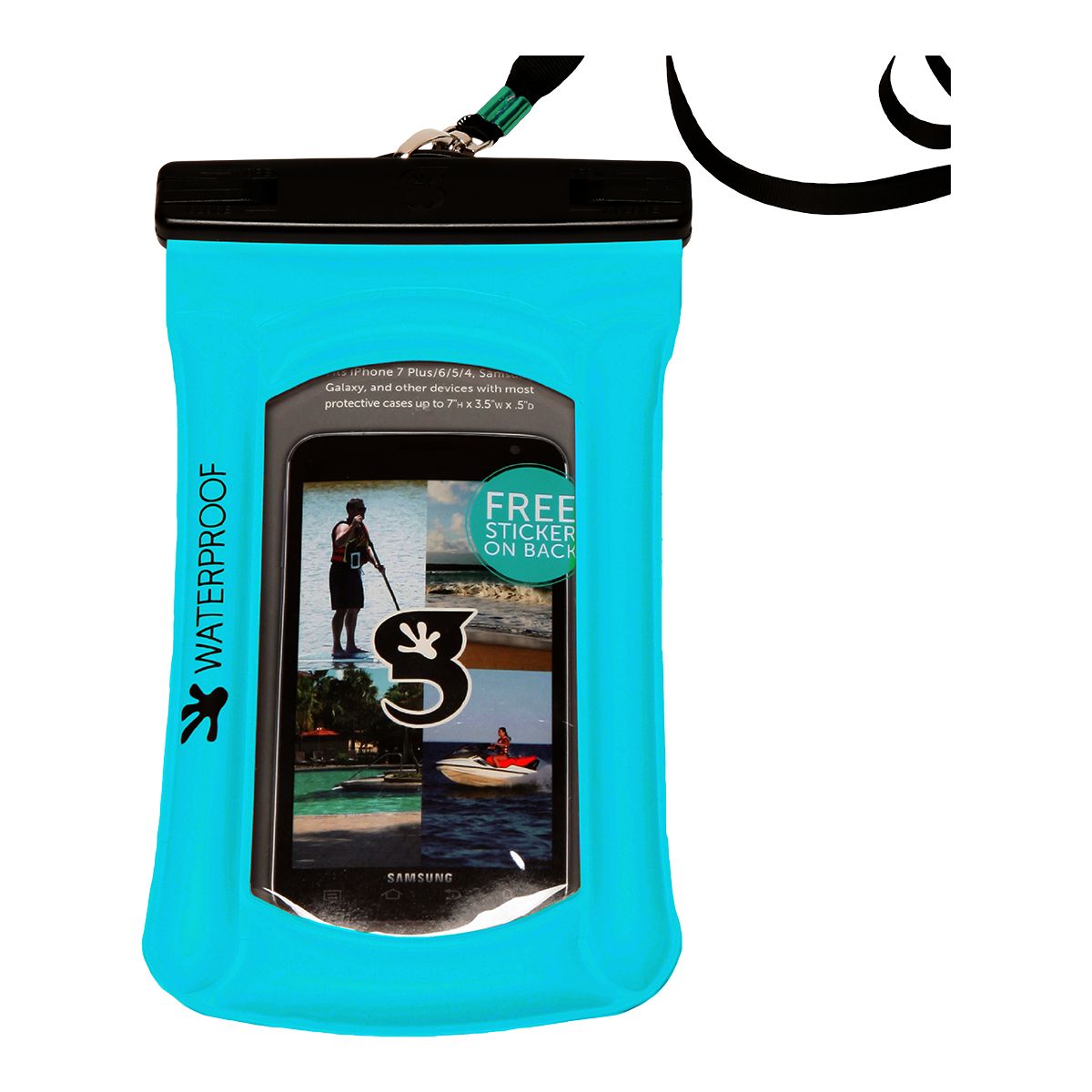 Gecko Float Phone Dry Bag Front_Flat