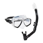 Mask Fin Snorkel Set, iMounTEK adult Snorkeling Gear with Panoramic View Diving Mask, Adjustable Trek Fin, Dry Top Snorkel, for Swimming Snorkeling