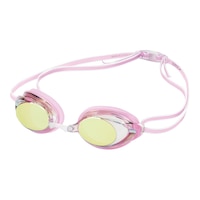 Speedo Women's Vanquisher Mirror Swim Goggles Front_Angled_Left