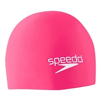 Speedo Elastomeric Solid Swim Cap Front_Flat