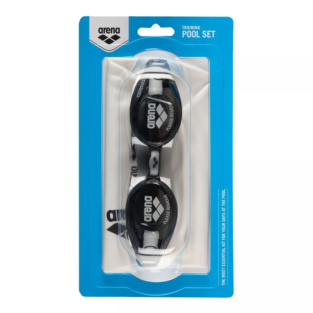 ARENA Pool Senior Swim Goggles Set with UV Protection Front_Flat