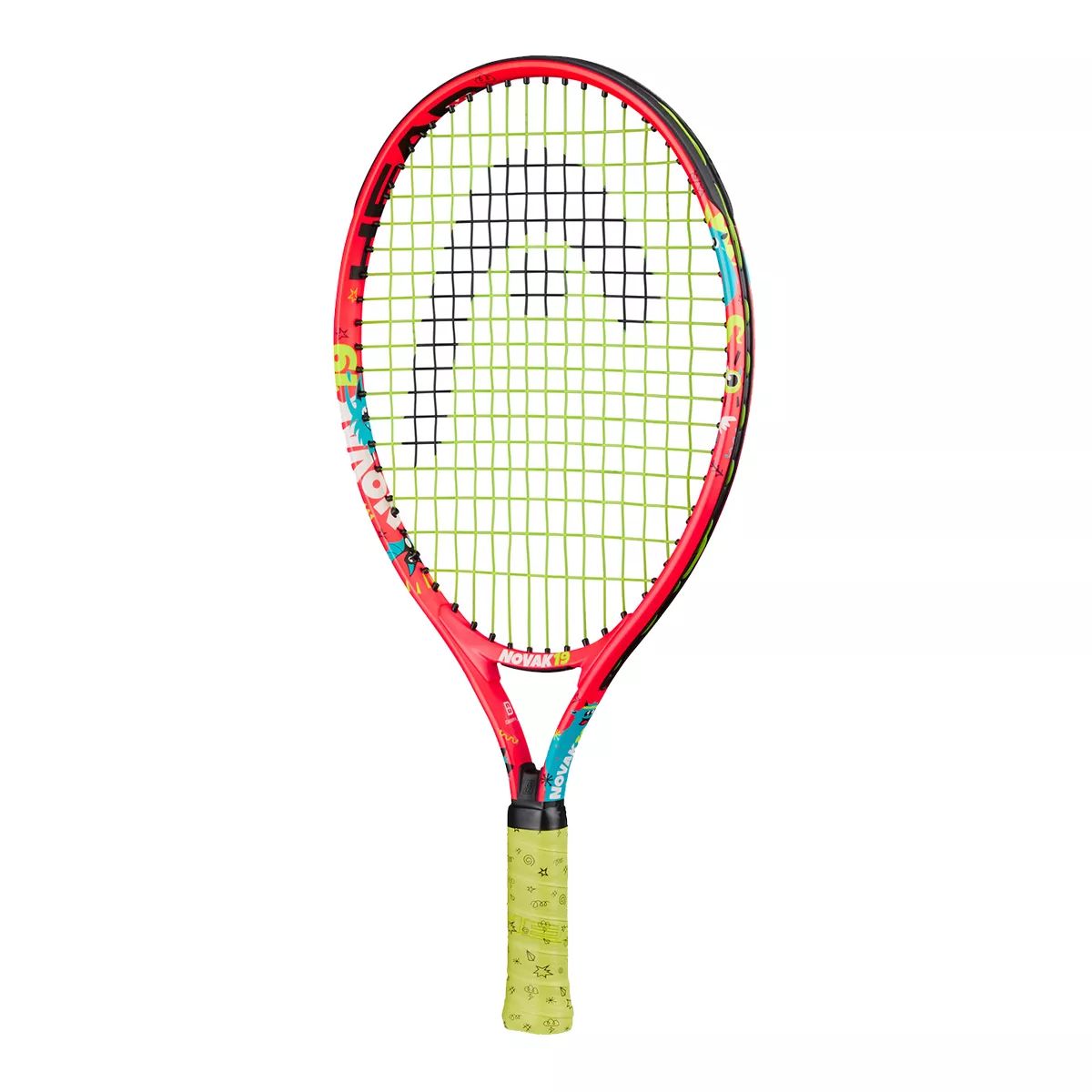 Head SP20 Novak Junior Tennis Racquet, 19 Inch, 175g Front_Angled_Left