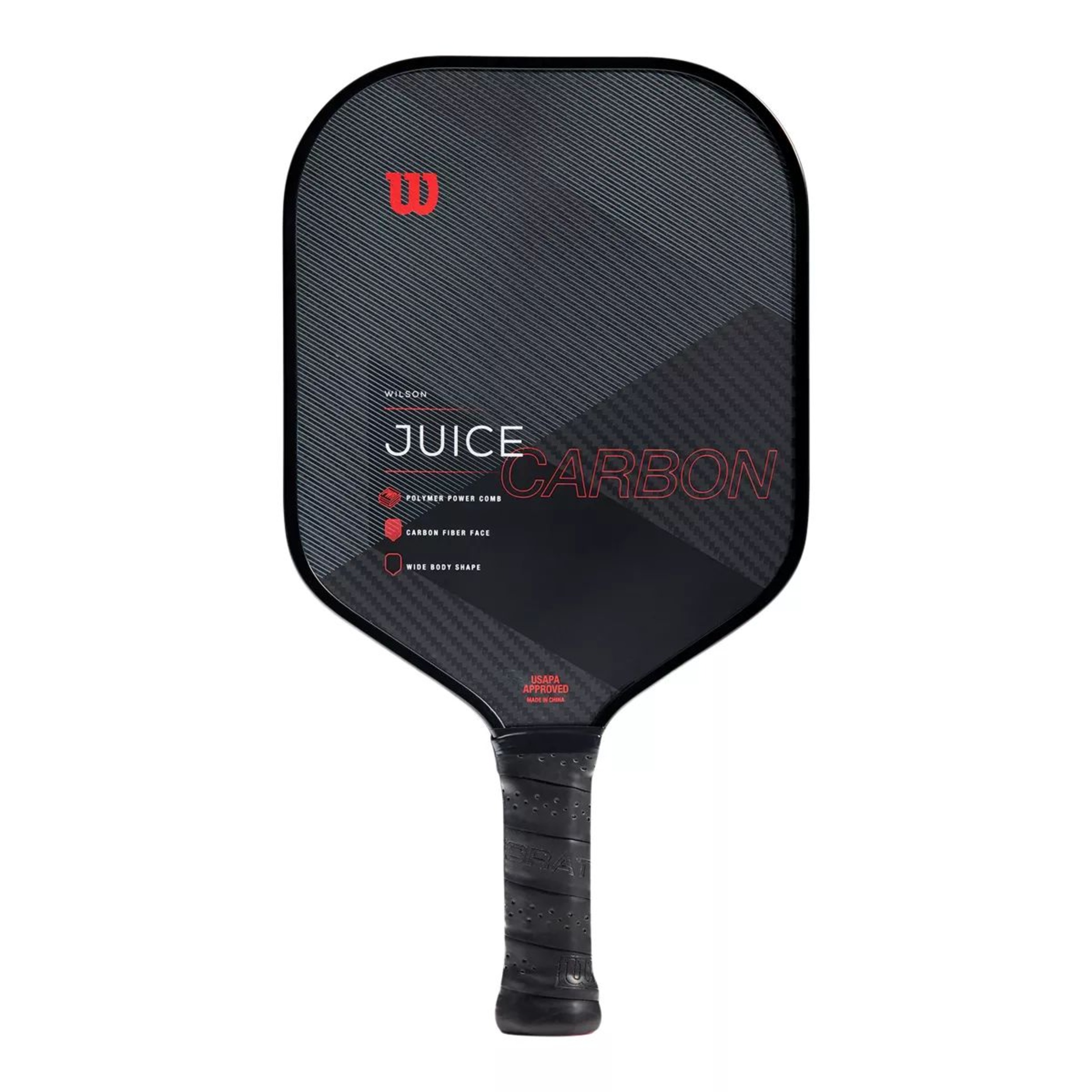 Wilson Senior Juice Carbon Pickleball Paddle Front_Flat