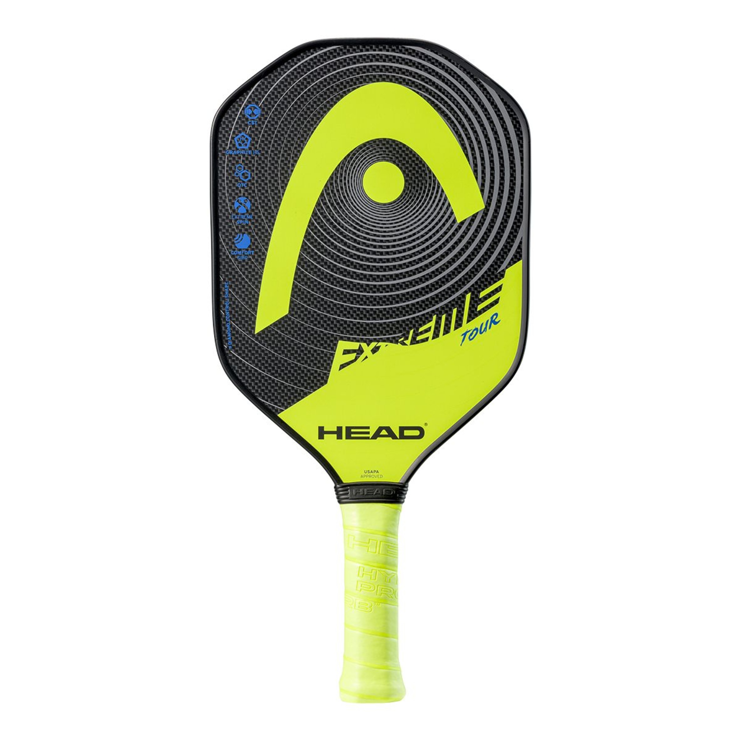 Head Extreme Tour Pickleball Paddle- Yellow/Grey