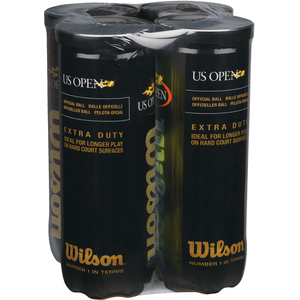 Wilson U.S. Open Extra-Duty Tennis Ball, Green, 12-Pack