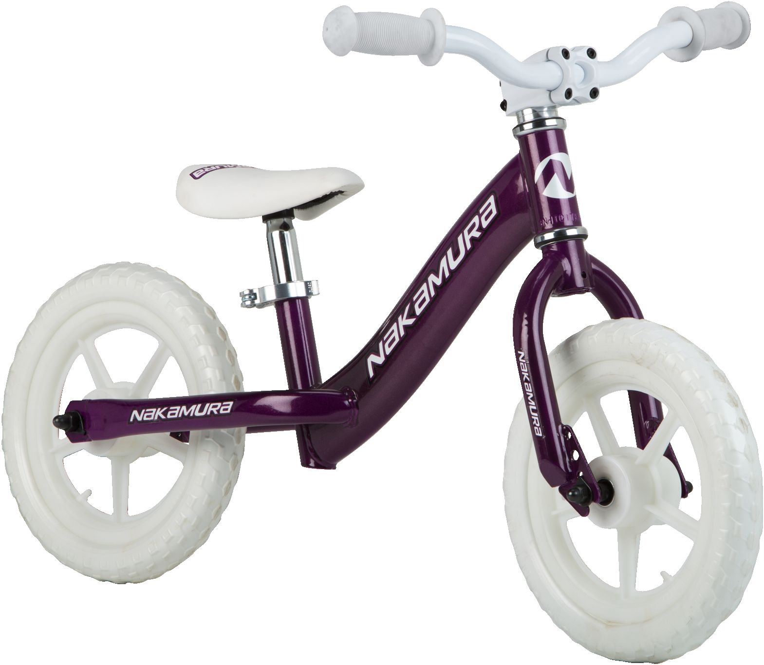Nakamura Kids' 12" Balance Bike, Foam Wheels, Adjustable Height Front_Angled_Right