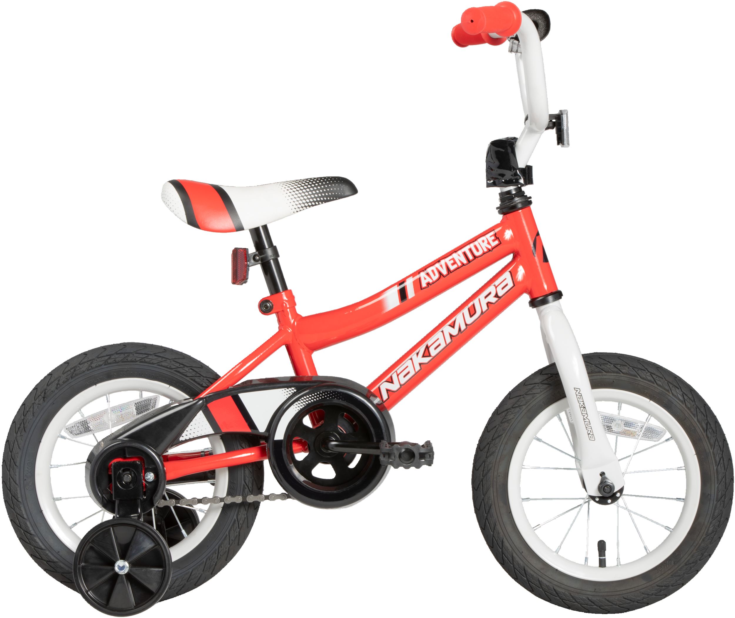 Nakamura Kids' Adventure 12" Bike, Training Wheels, Pedal Brakes