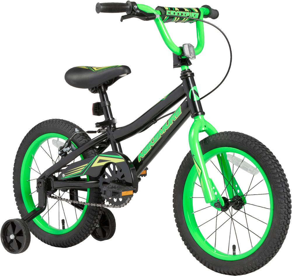 Nakamura Kids' Crxssfire 16 Bike, Training Wheels, Pedal Brake u0026 V Brakes  | Sportchek