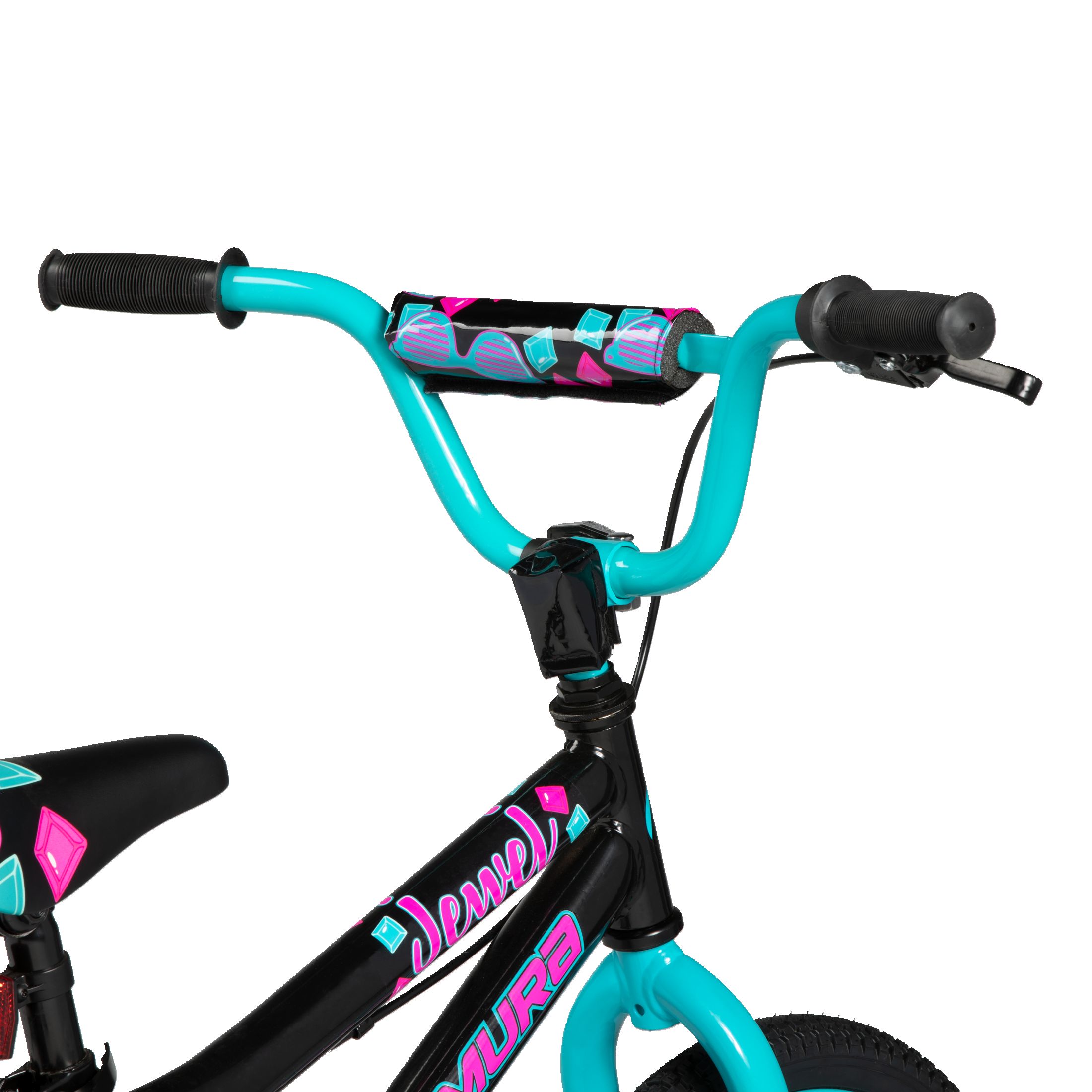 Nakamura Kids' Jewel 18" Bike, Training Wheels, Pedal Brake & V Brakes CloseUp