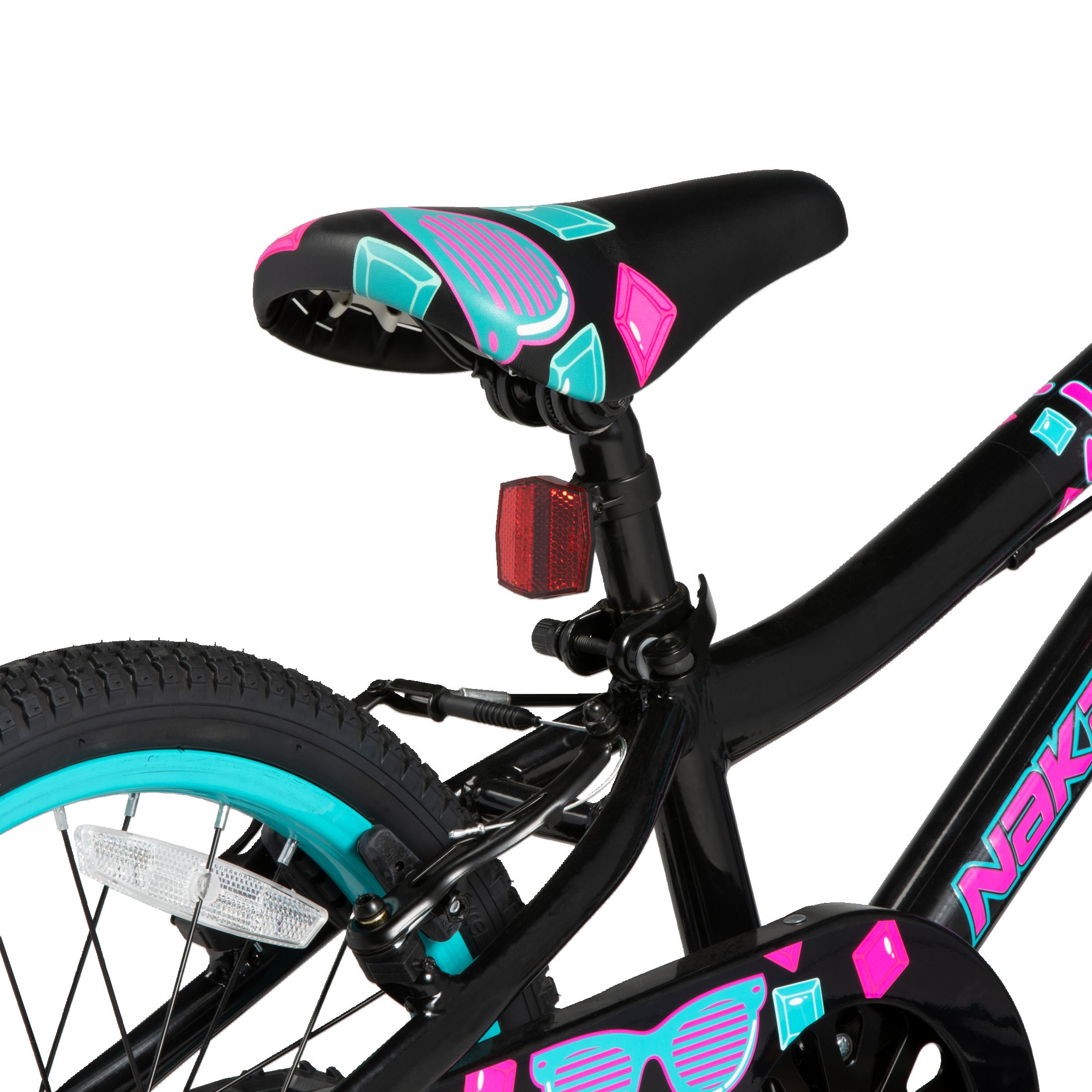 Nakamura Kids' Jewel 18" Bike, Training Wheels, Pedal Brake & V Brakes CloseUp