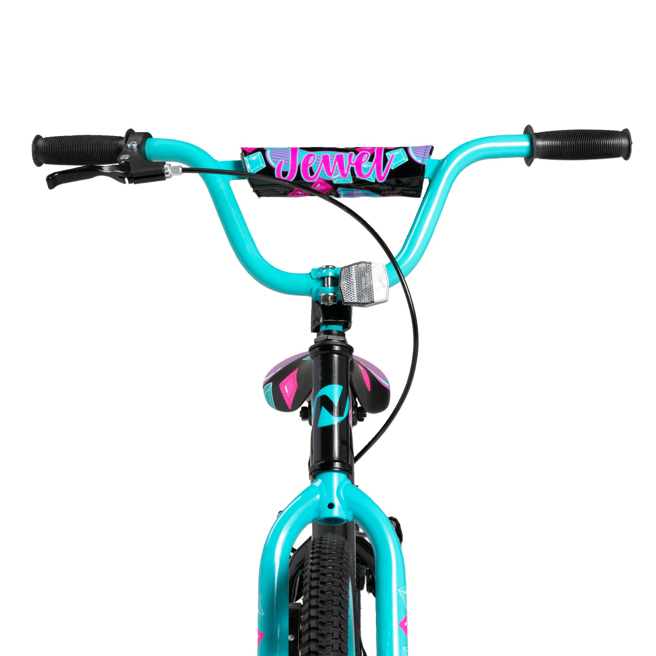 Nakamura Kids' Jewel 18" Bike, Training Wheels, Pedal Brake & V Brakes CloseUp