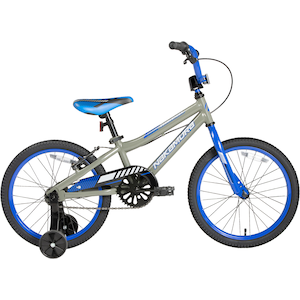 Nakamura Kids' Sidewinder 18" Bike, Training Wheels, Pedal Brake & V Brakes