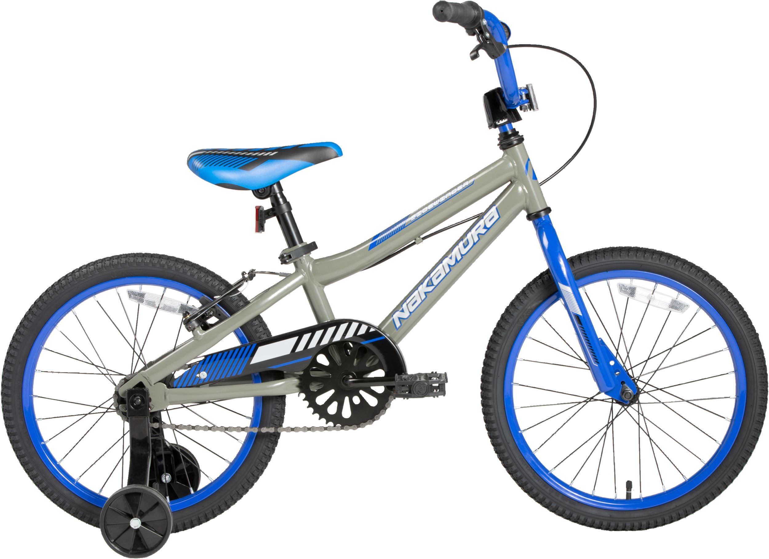 Nakamura Kids' Sidewinder 18" Bike, Training Wheels, Pedal Brake & V Brakes Side_Right