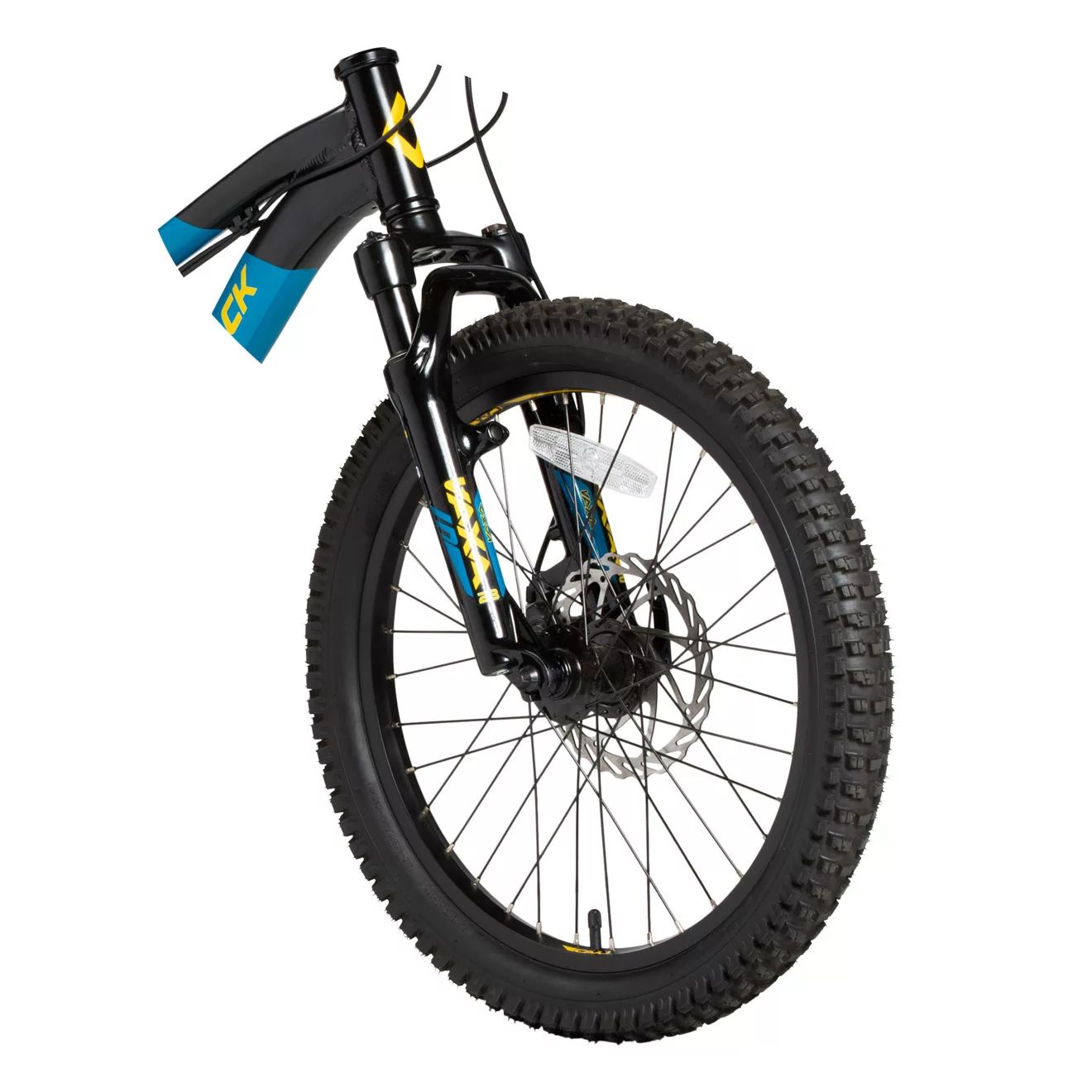 Diamondback Kids' Snake 20" Mountain Bike, 7 Speed, Aluminum Frame, Mechanical Disc Brakes CloseUp