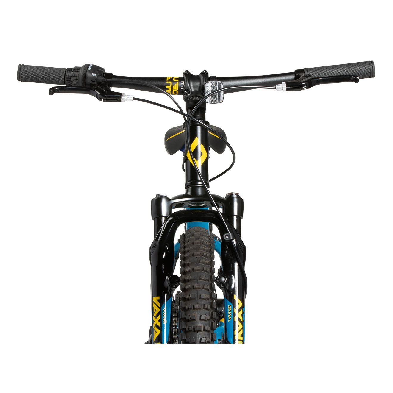 Diamondback Kids' Snake 20" Mountain Bike, 7 Speed, Aluminum Frame, Mechanical Disc Brakes CloseUp