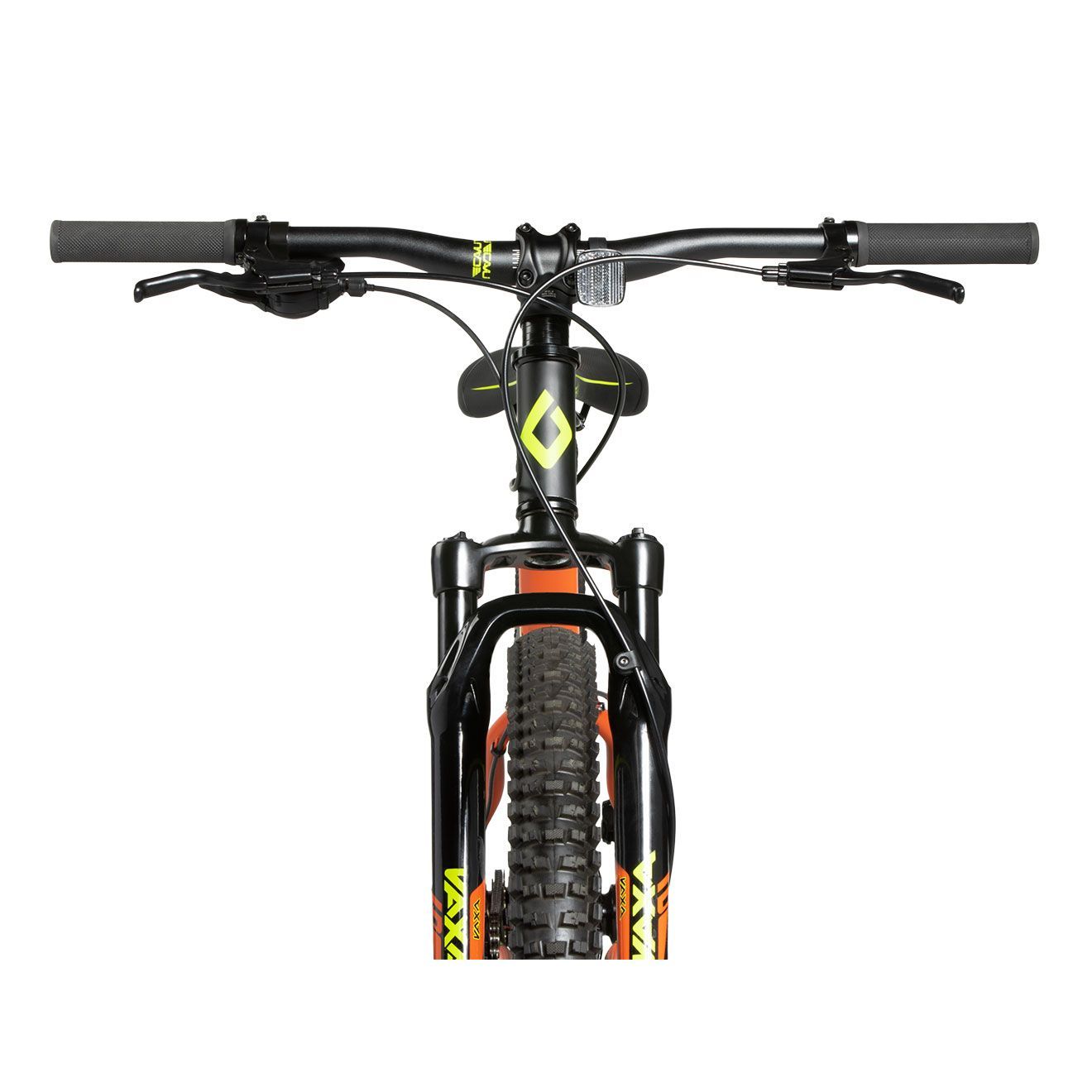Diamondback Kids' Flowdown 24" Junior Mountain Bike, 7 Speed, Aluminum Frame, Mechanical Disc Brakes,