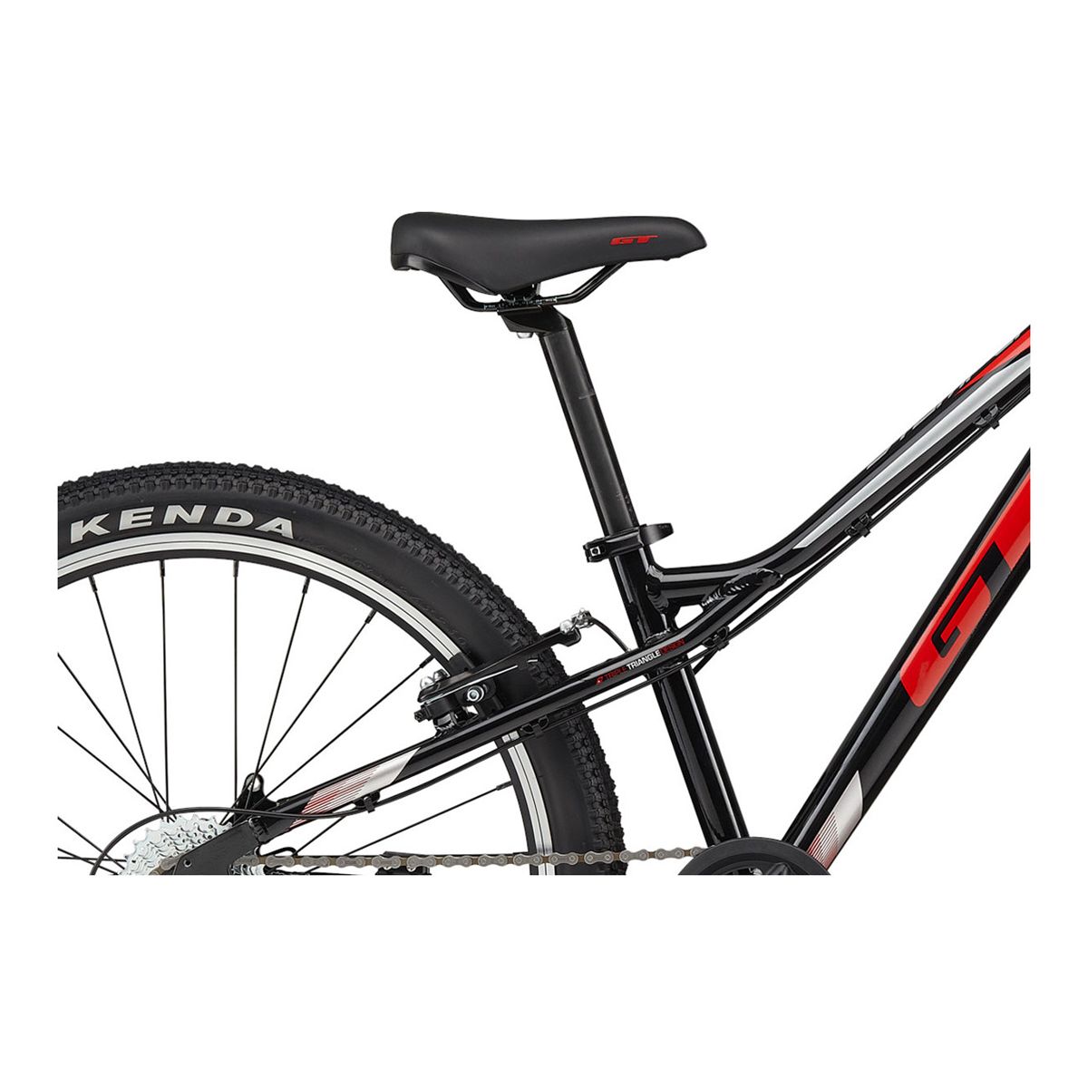 GT Kids' Stomper Prime 24" Junior Mountain Bike, 7 Speed, Alloy Frame, Rim Brakes, Hardtail