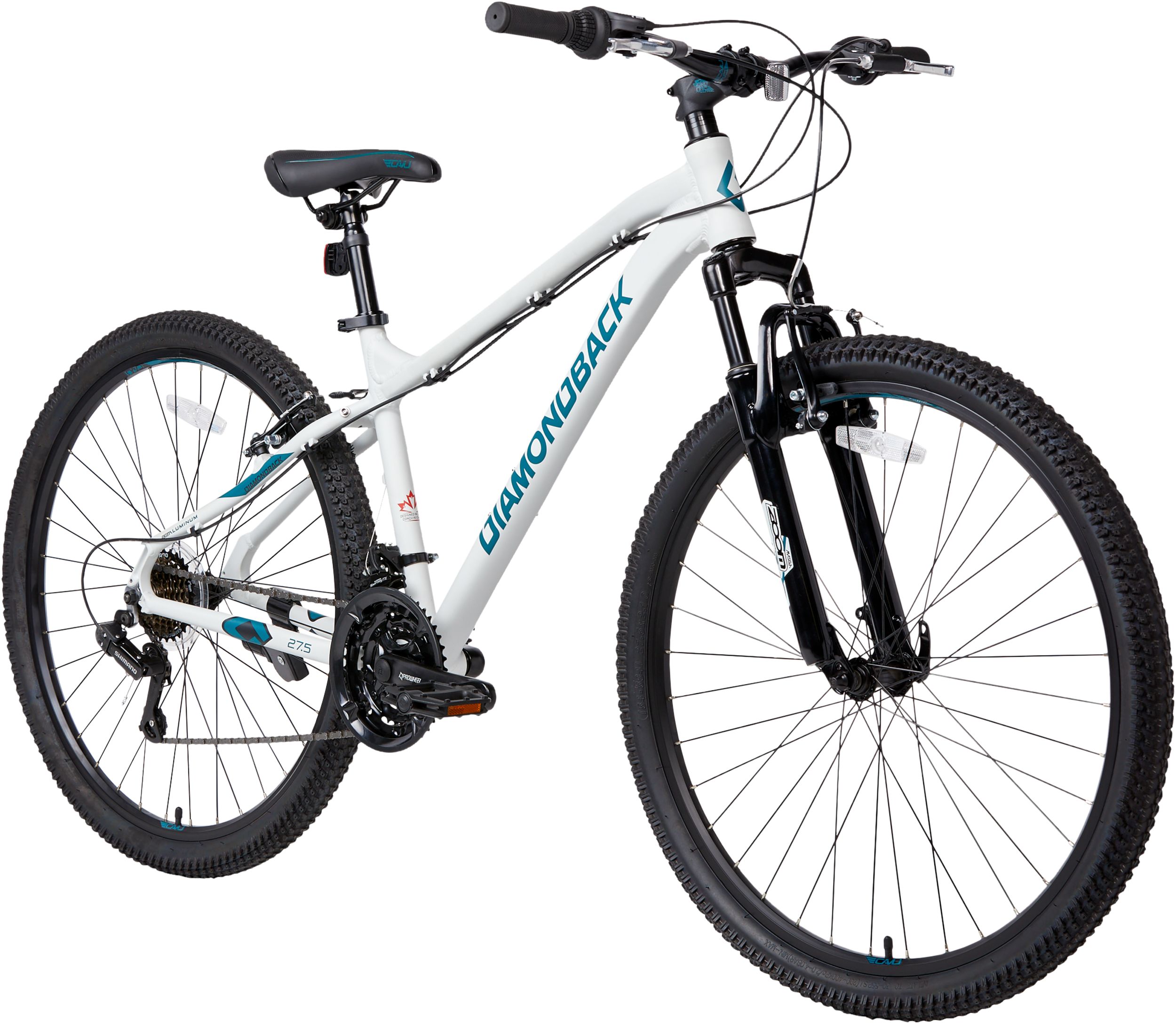 Diamondback Women's Odyssey 27.5" Mountain Bike, 21 Speed, Aluminum Frame, Rim Brakes, Hardtail