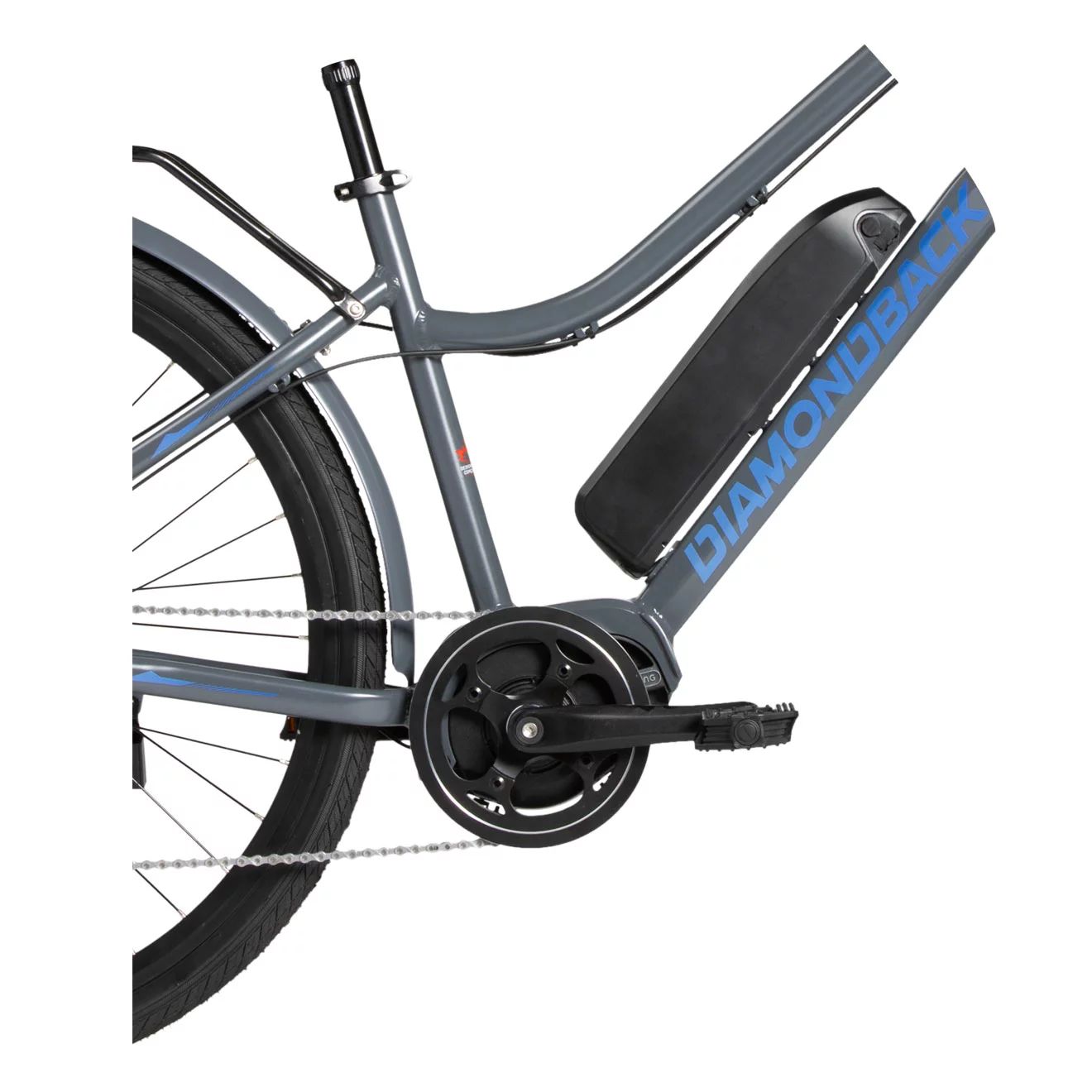 DIAMONDBACK WATERFRONT 700C E-BIKE (Q121) GRY/BLUE