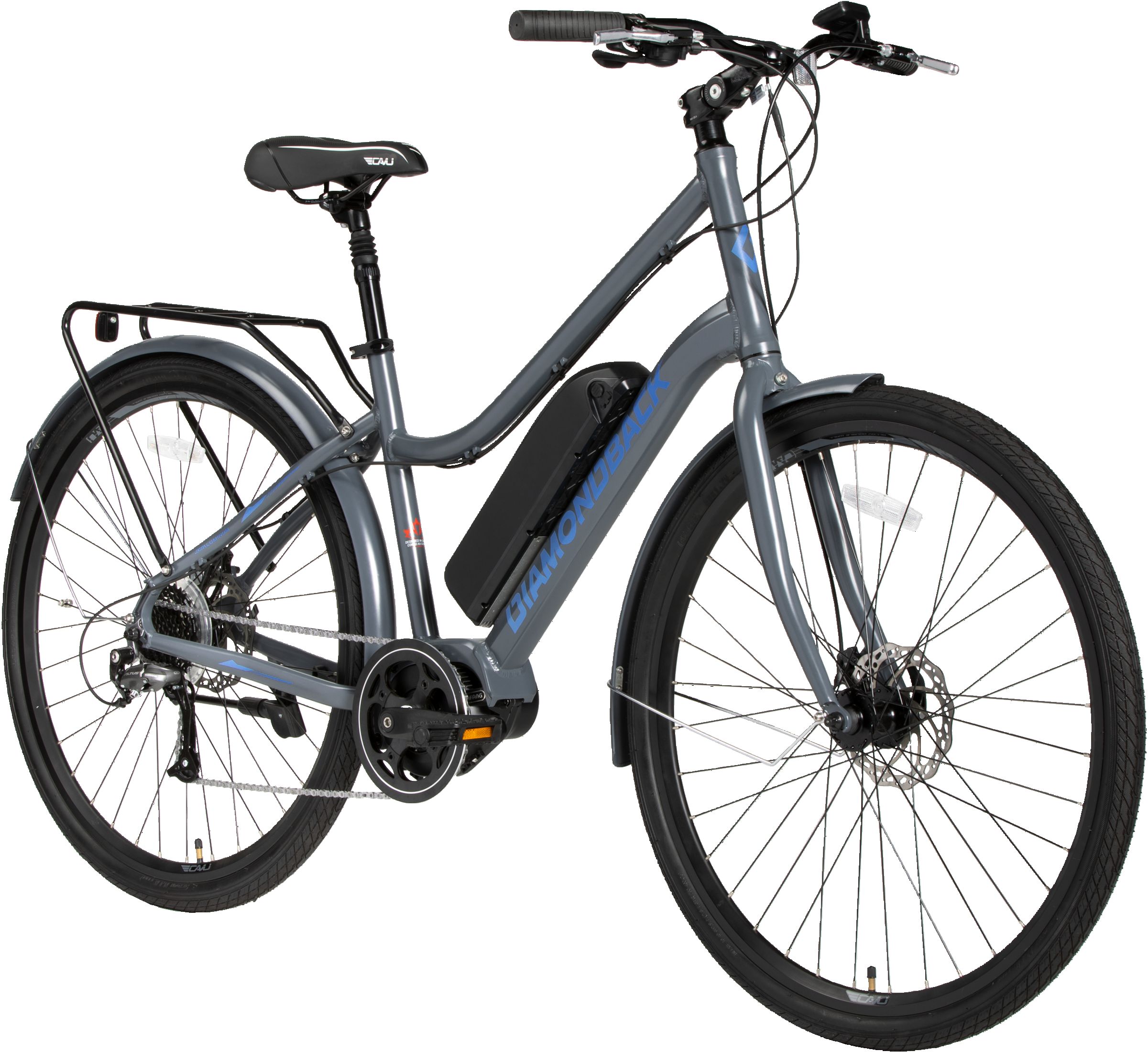 DIAMONDBACK WATERFRONT 700C E-BIKE (Q121) GRY/BLUE
