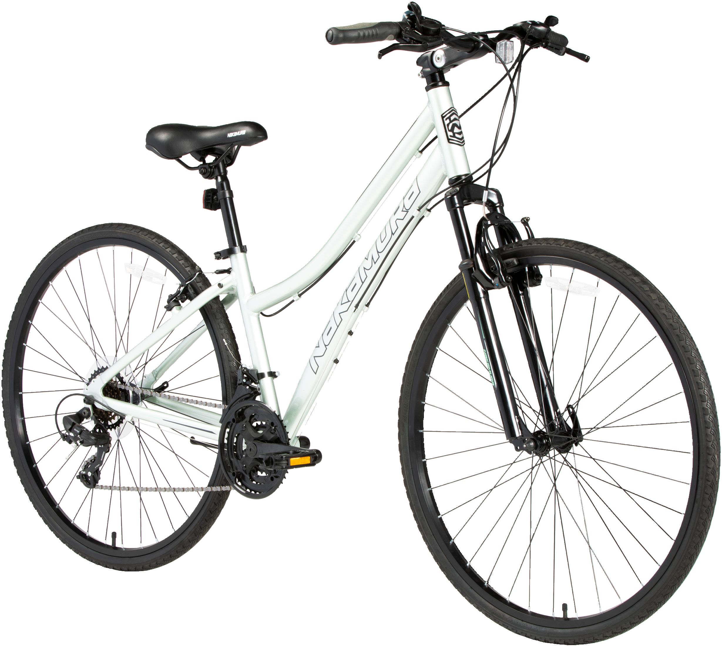 Nakamura Women's Royal 700c Hybrid Bike, 18 Speed, Aluminum Frame, Rim Brakes, Lightweight