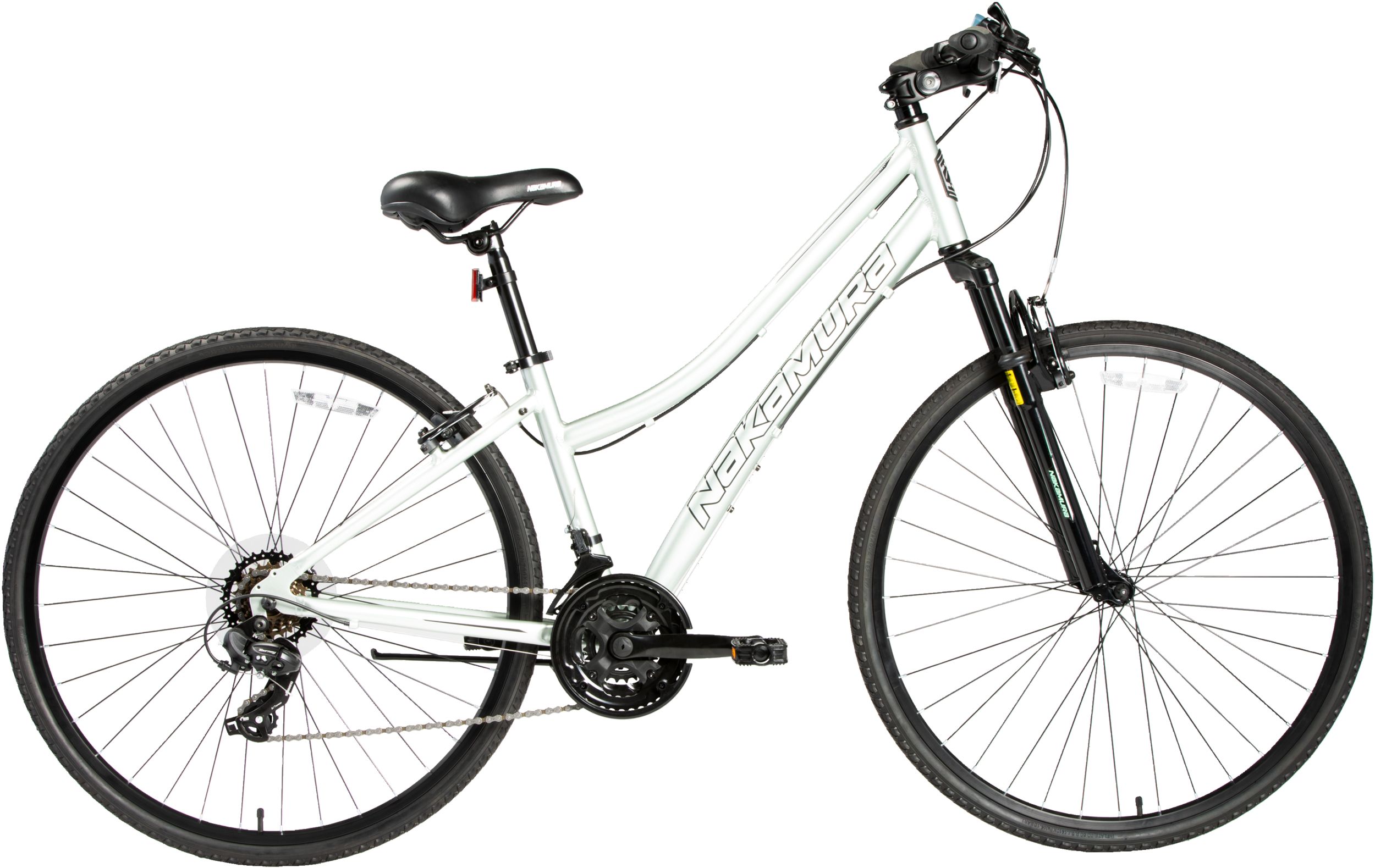 Nakamura Women's Royal 700c Hybrid Bike, 18 Speed, Aluminum Frame, Rim Brakes, Lightweight