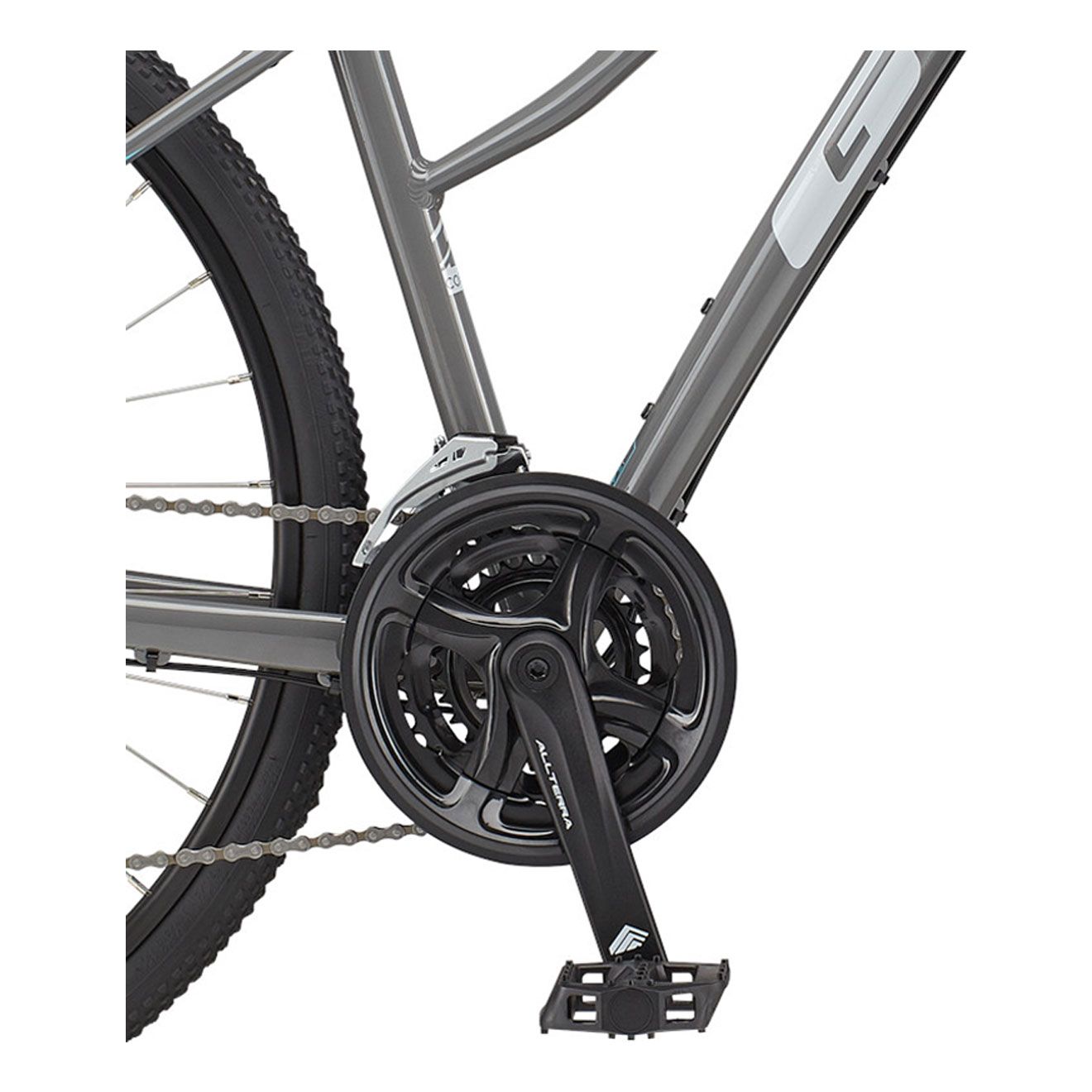 GT Women's Transeo Comp Low-Step 700c Hybrid Bike, 21 Speed