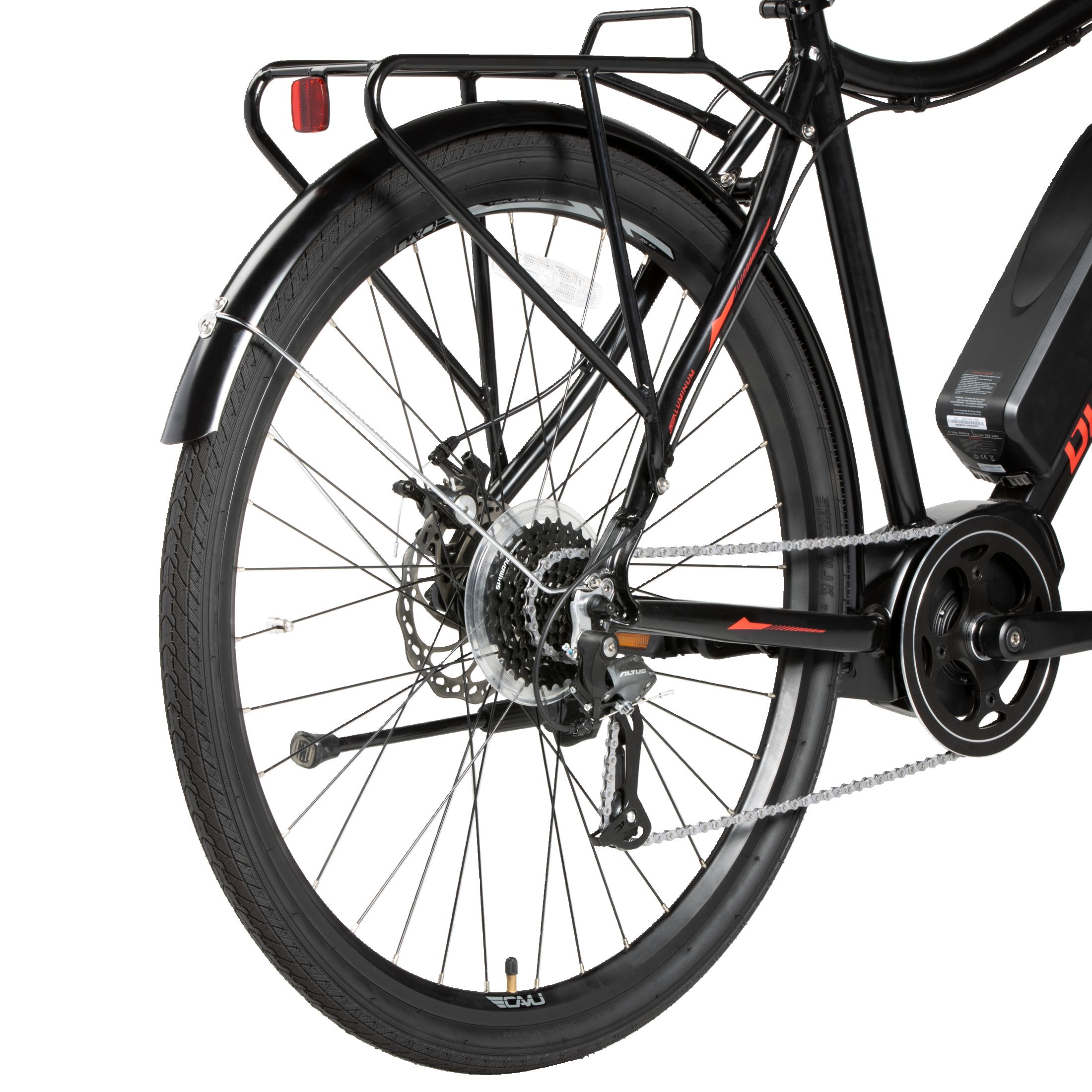 DIAMONDBACK VOYAGEURS 700C E-BIKE (Q121) BLK/RED