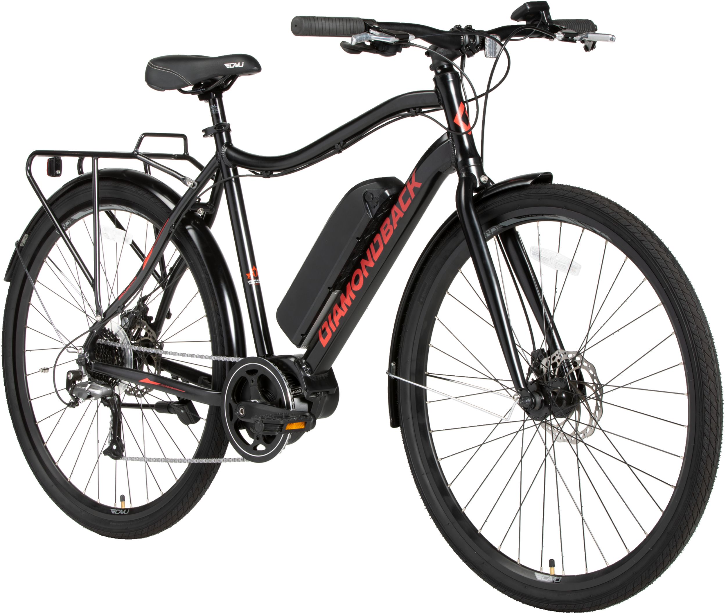 DIAMONDBACK VOYAGEURS 700C E-BIKE (Q121) BLK/RED