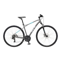 GT Transeo Comp 700c Hybrid Bike, 21 Speed, Aluminum Frame, Mechanical Disc Brakes, Commuter Side_Right