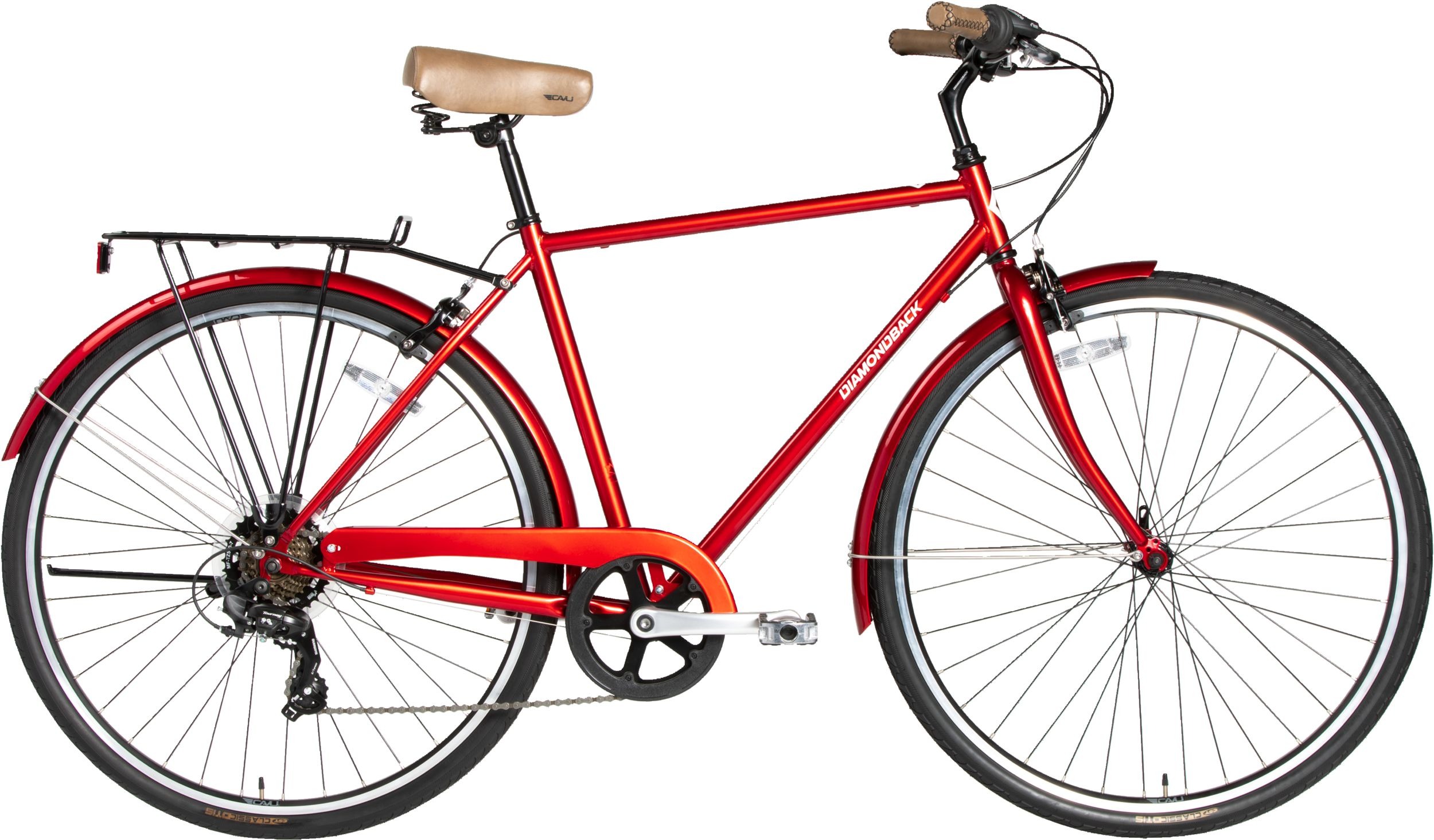 Diamondback Beltline 700c Hybrid Bike, 7 Speed, Steel Frame, Rim Brakes, Cruiser