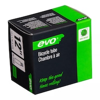 Evo Schrader 12 x 1.75-2.25 Bike Inner Tube Front_Angled_Right