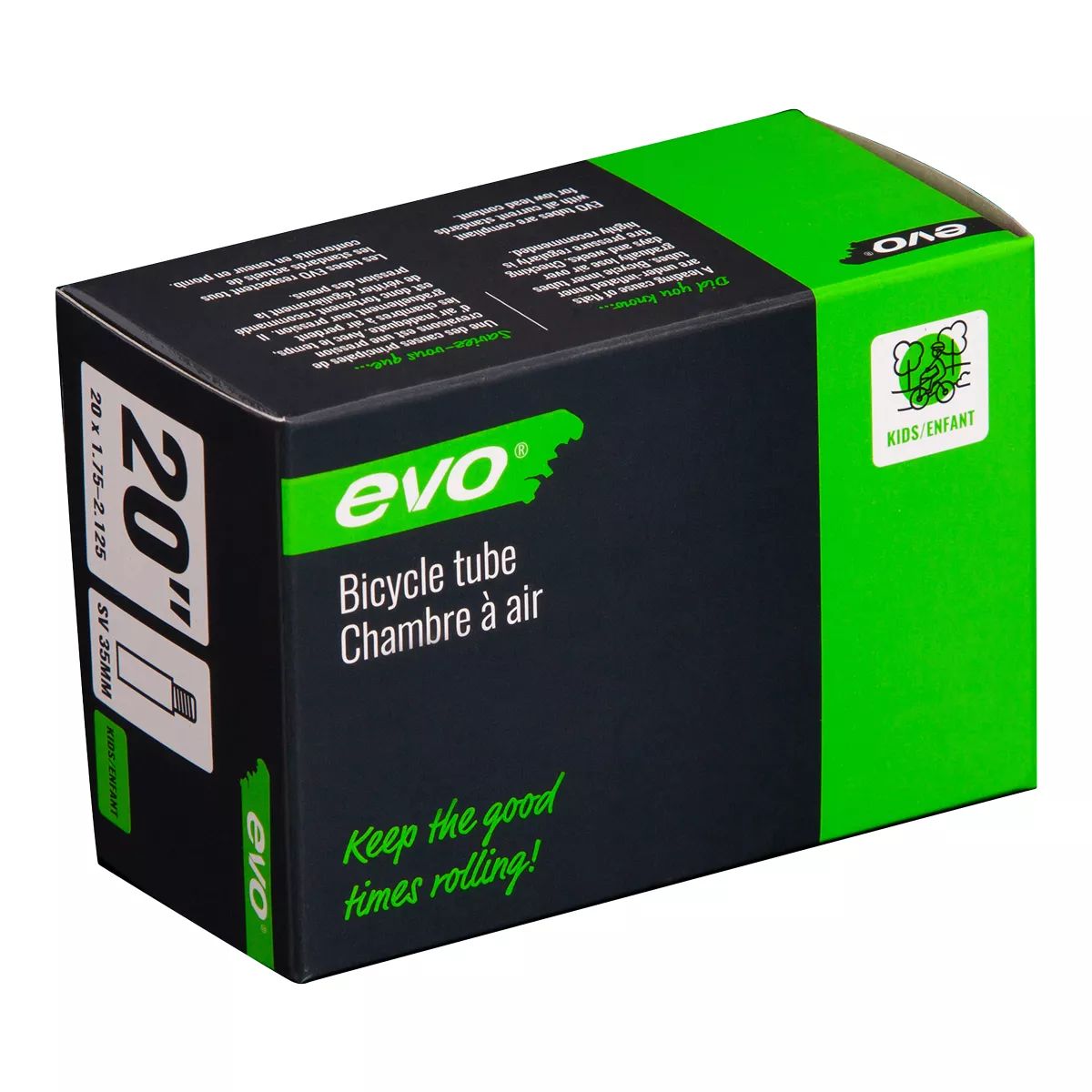 Evo Schrader 20 x 1.74-2.125 Bike Inner Tube