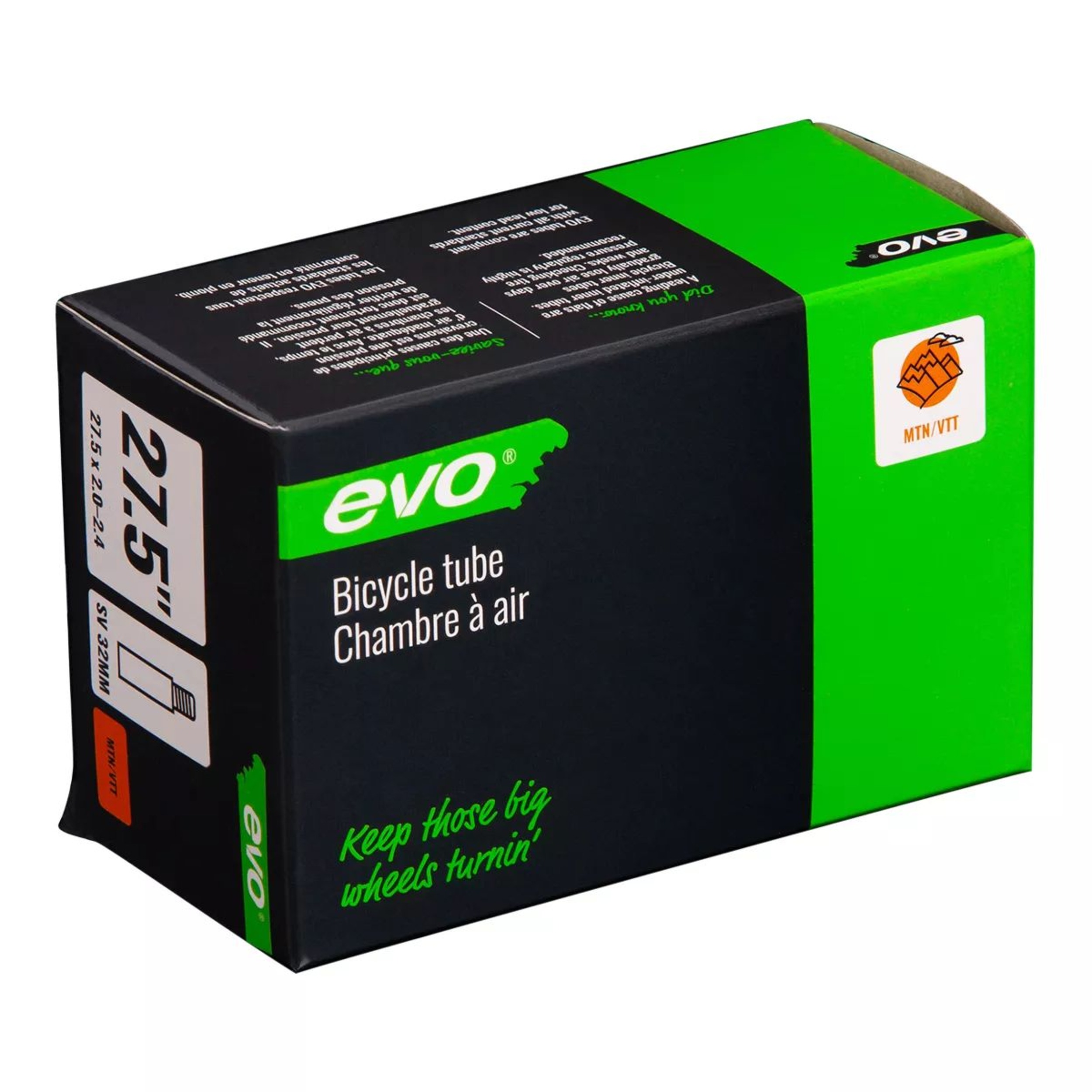 Evo Schrader 27.5 x 2.0-2.4 Bike Inner Tube