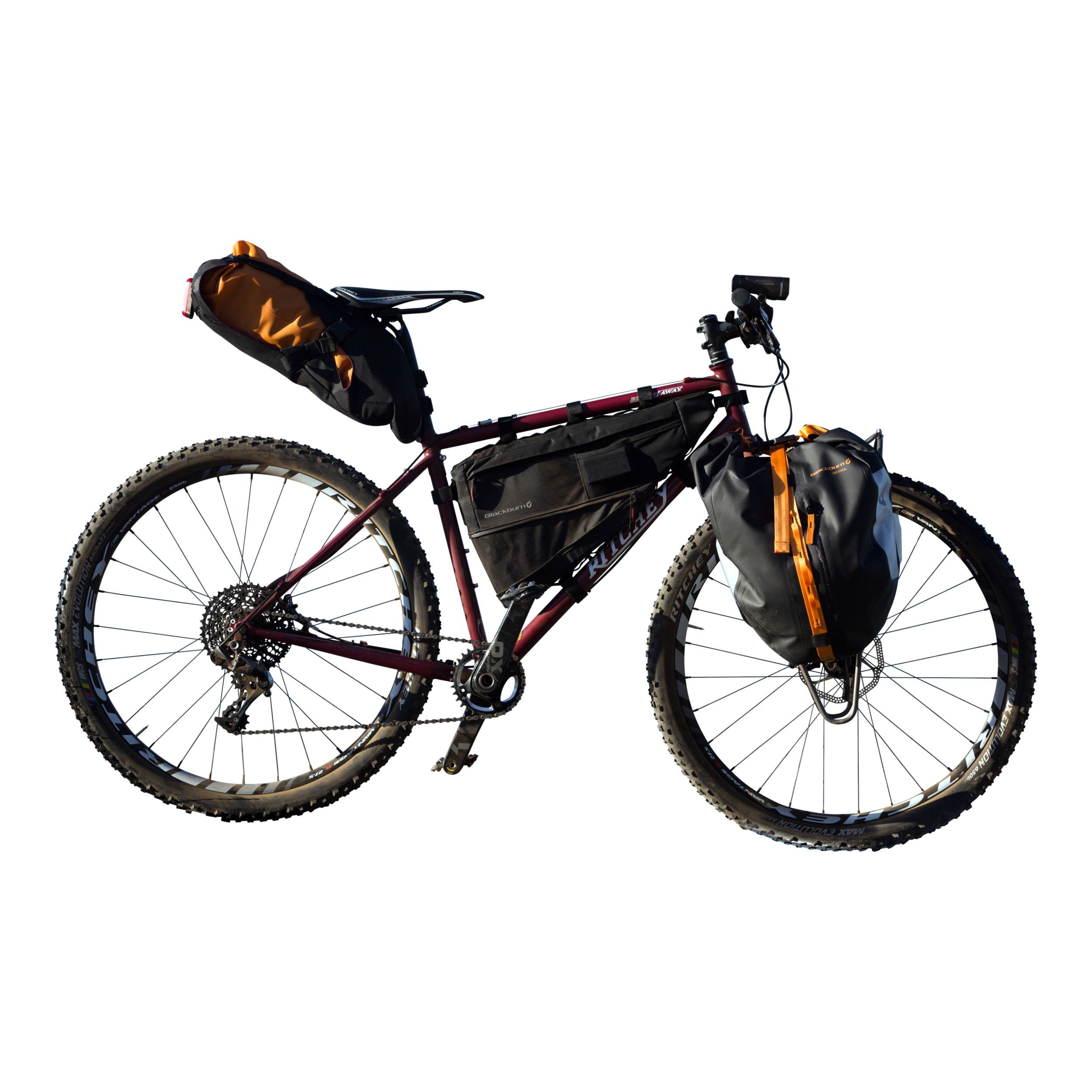 Bike Racket Blackburn Outpost Bike Frame Medium Bike Bag Velco Strap, Hi-Visibility ...