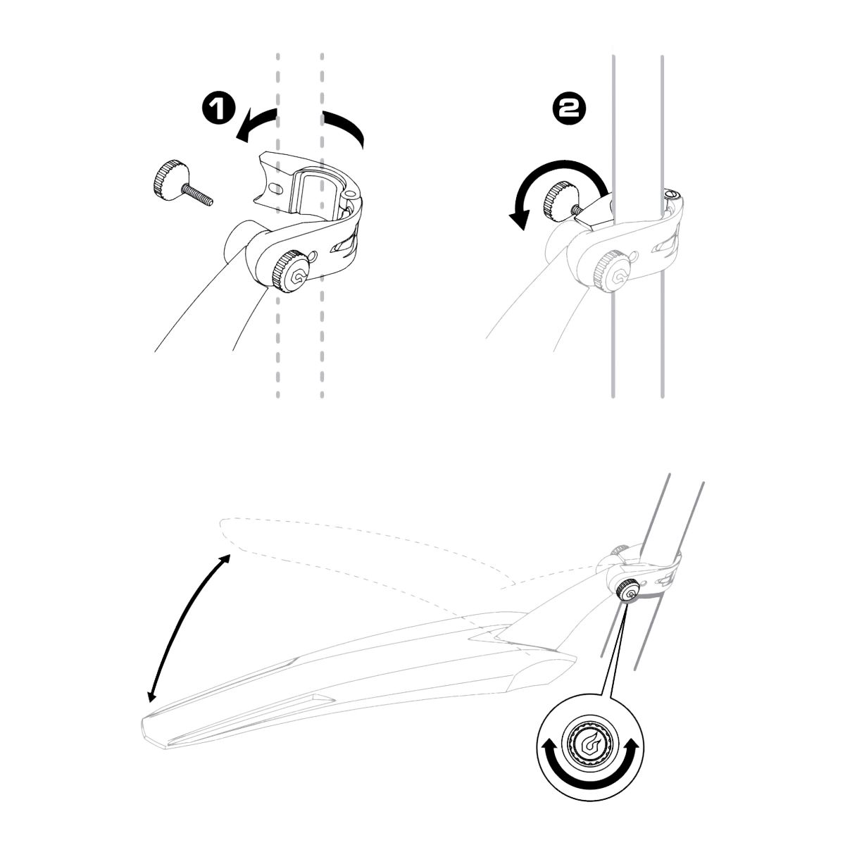 Blackburn Splashboard Rear Bike Fender Composite_or_Mixed