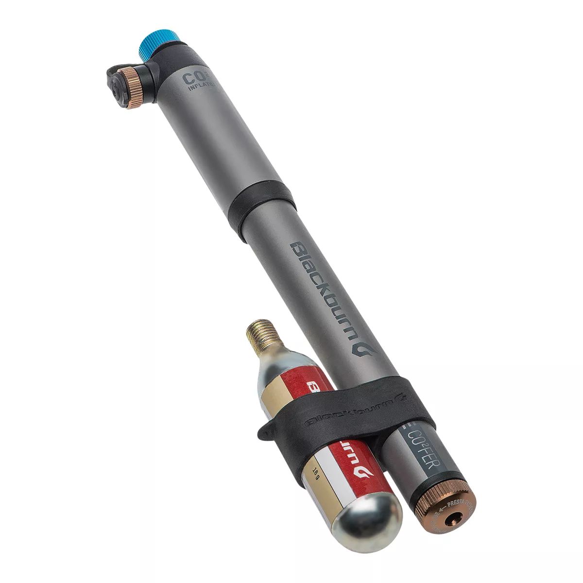 Blackburn Core CO2'FER Mini Bike Pump, CO2 Cartridge Included Bottom_Plunge