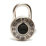 Dudley Padlock, Locker, Combination Front_Flat