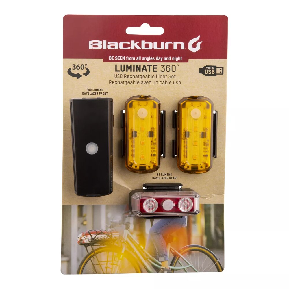 Blackburn Luminate 360 Bike Light Set Front_Flat