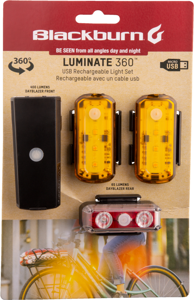 Blackburn Luminate 360 Bike Light Set Front_Flat
