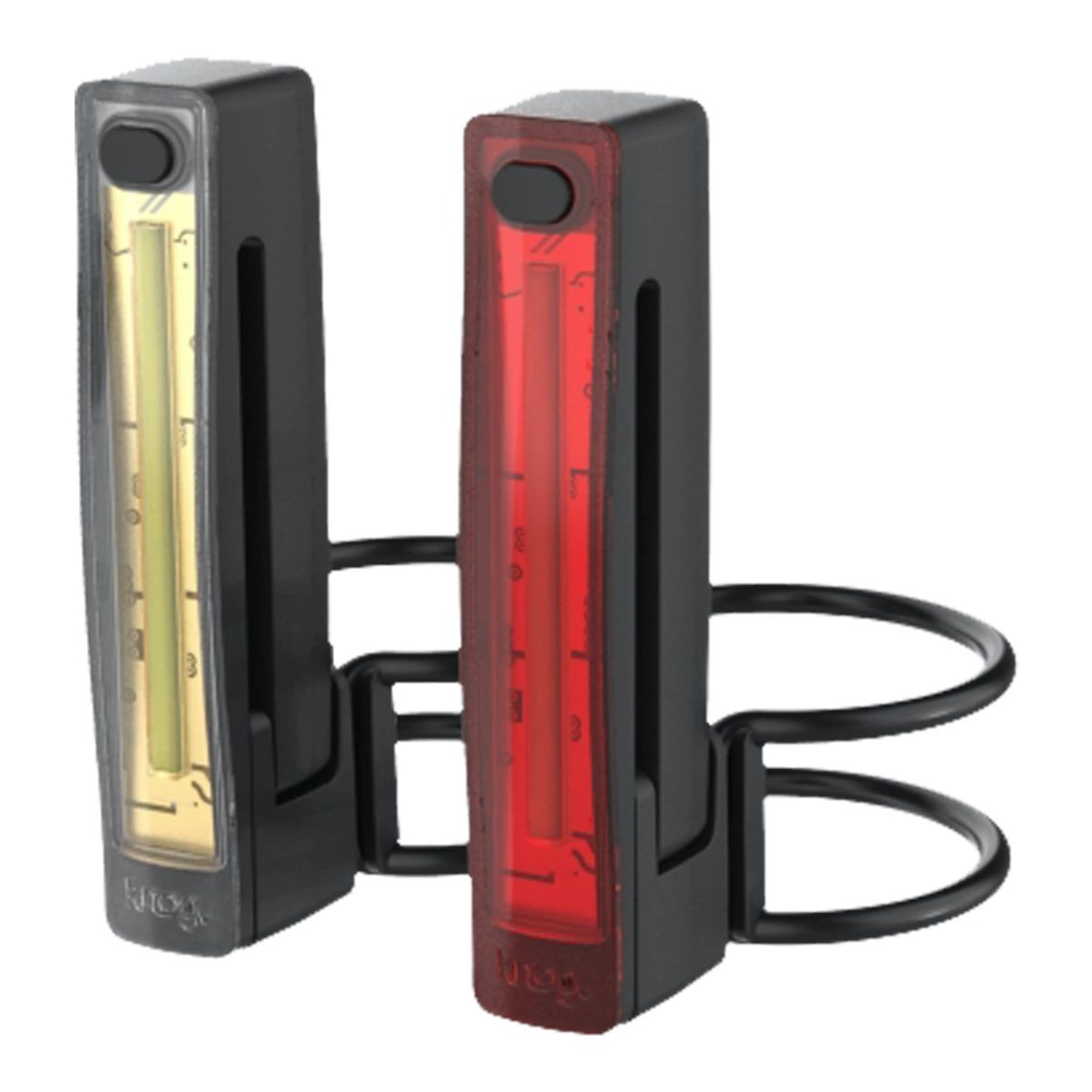 Knog Plus Twinpack Bike Lights, 40/20 Lumens Front_Angled_Left