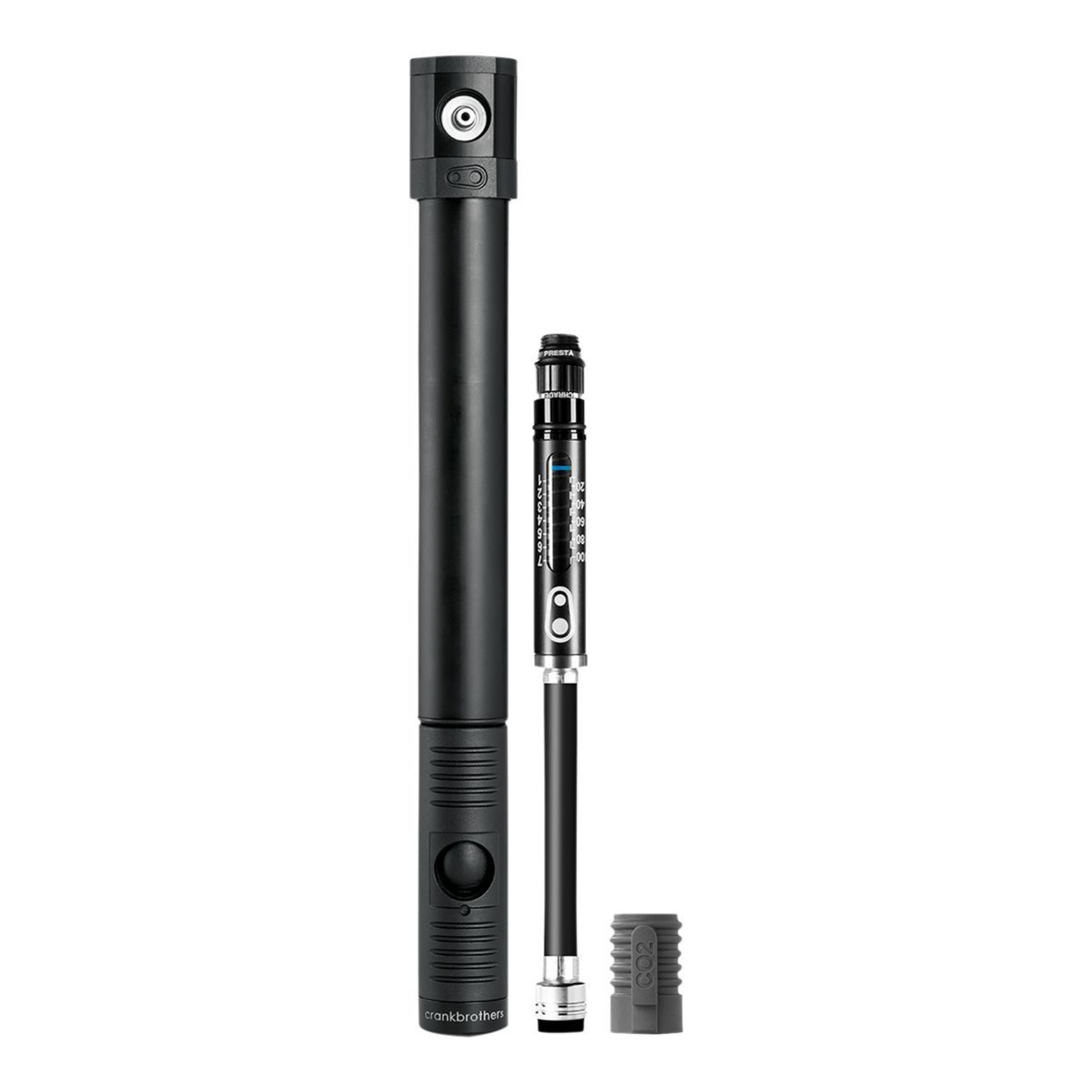 Crankbrothers Klic HV CO2 Bike Hand Pump, Gauge Included Front_Flat