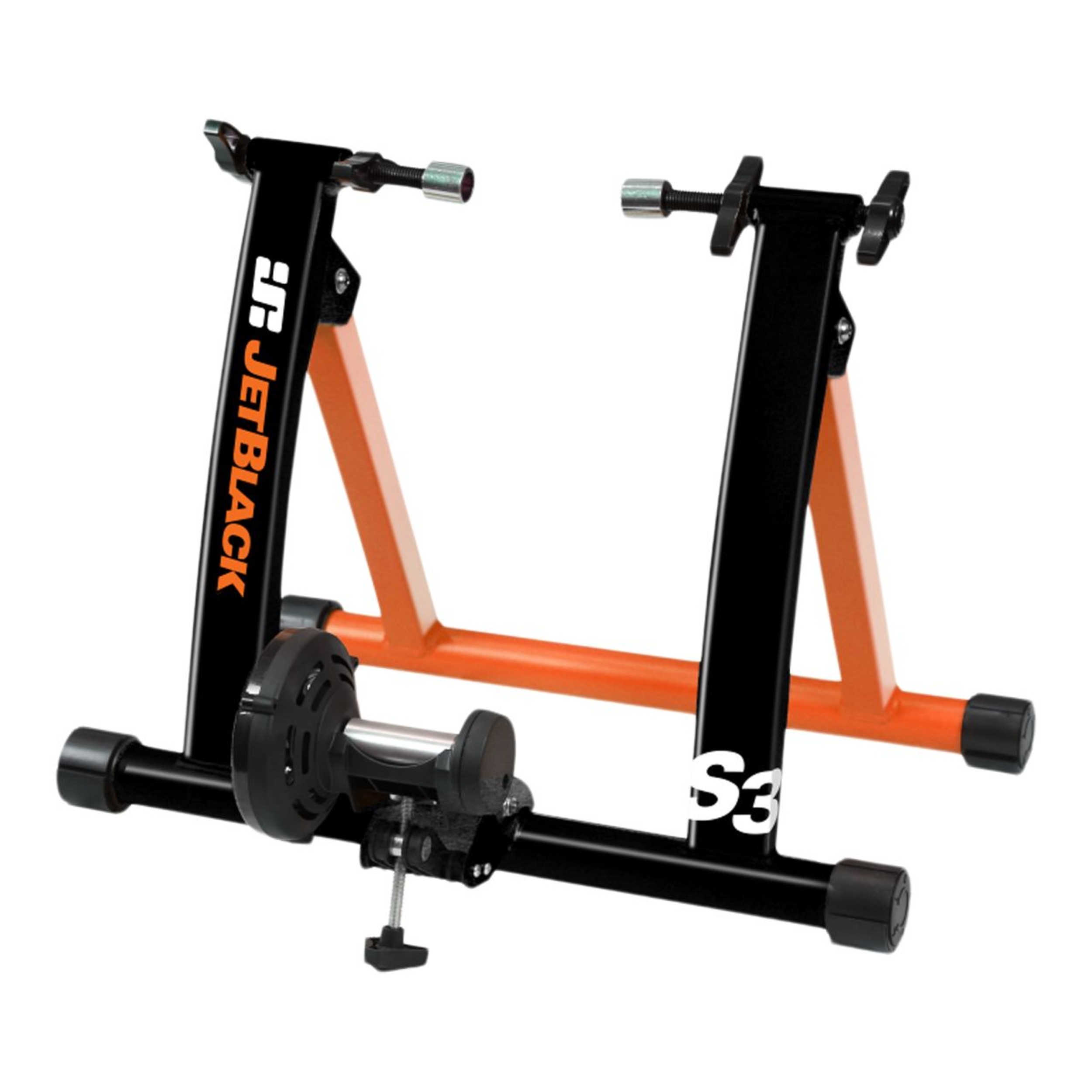 JetBlack S3 Sport Bike Trainer Front_Angled_Left