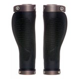 Evo Ergo Clamper Lock-On Bike Grips - Black Front_Flat