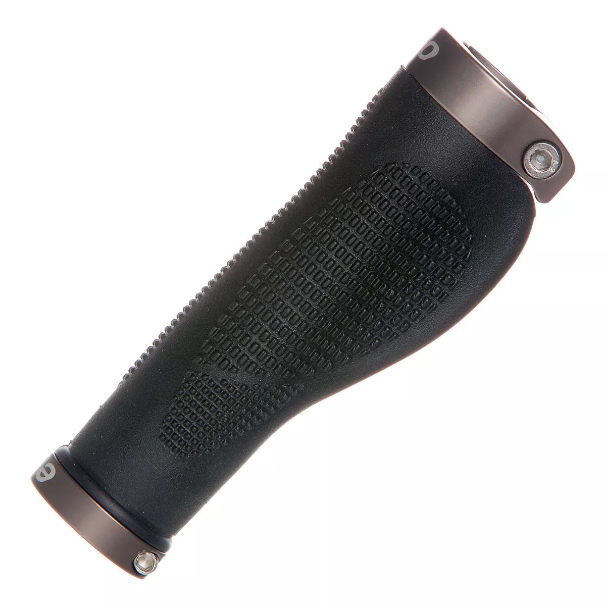 Evo Ergo Clamper Lock-On Bike Grips - Black Front_Flat