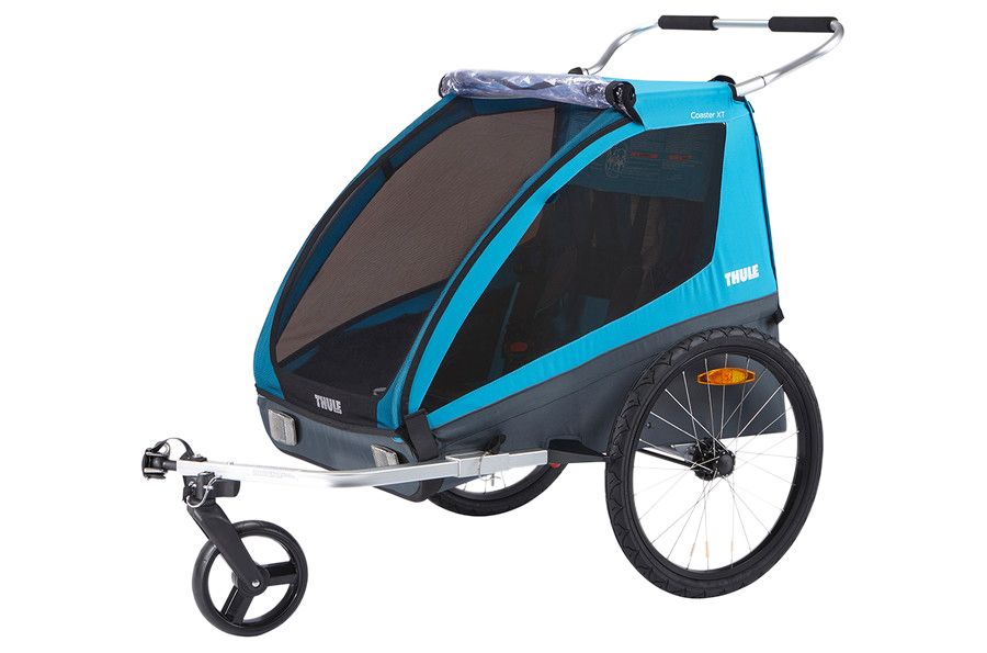 Thule Kids Coaster XT Bike Trailer Stroller Double Foldable