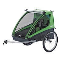 Thule Kids Cadence Bike Trailer, Double, Storage, Foldable Front_Angled_Left